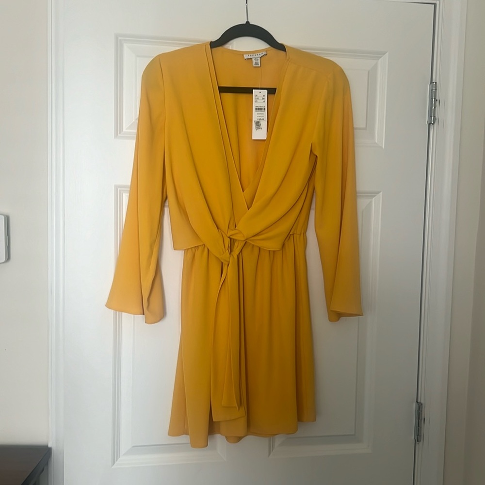 Topshop Yellow Dress